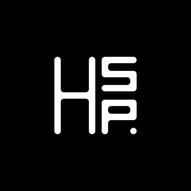 HSP harfi logo vektör tasarımı, HSP basit ve modern logo. HSP lüks alfabe tasarımı  