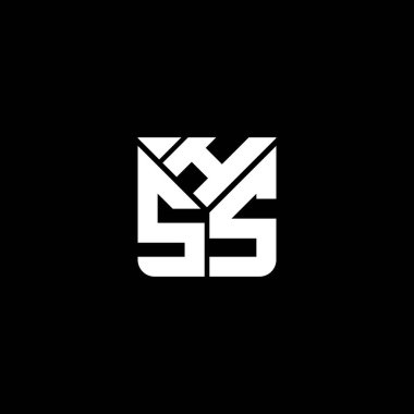 HSS harfli logo vektör tasarımı, basit ve modern HSS logosu. HSS lüks alfabe tasarımı  