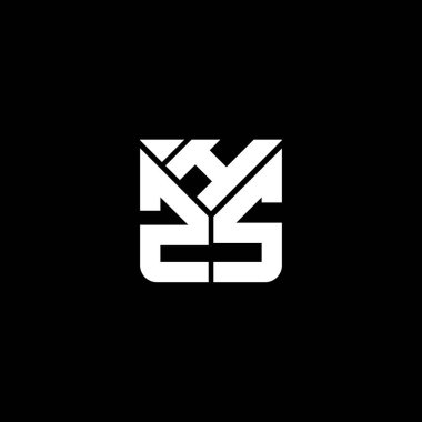 HZS harfli logo vektör tasarımı, HZS basit ve modern logo. HZS lüks alfabe tasarımı  