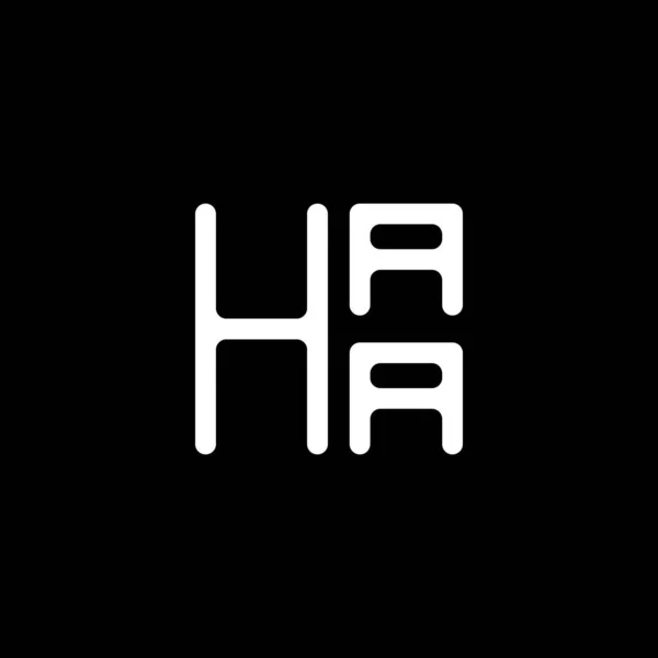 Haaレターロゴベクターデザイン Haaシンプルでモダンなロゴ Haa豪華なアルファベットデザイン — ストックベクタ