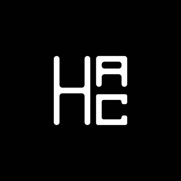 Hacレターロゴベクターデザイン Hacシンプルでモダンなロゴ Hac 豪華なアルファベットデザイン — ストックベクタ