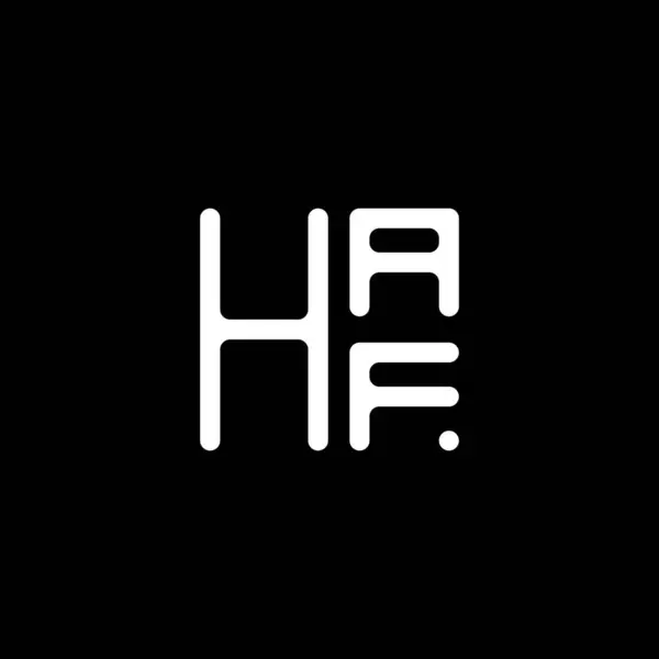 Design Vetor Logotipo Letra Haf Logotipo Simples Moderno Haf Projeto —  Vetores de Stock