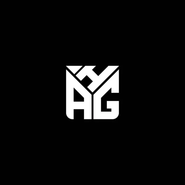 Návrh Vektoru Písmen Hag Jednoduché Moderní Logo Hag Luxusní Design — Stockový vektor