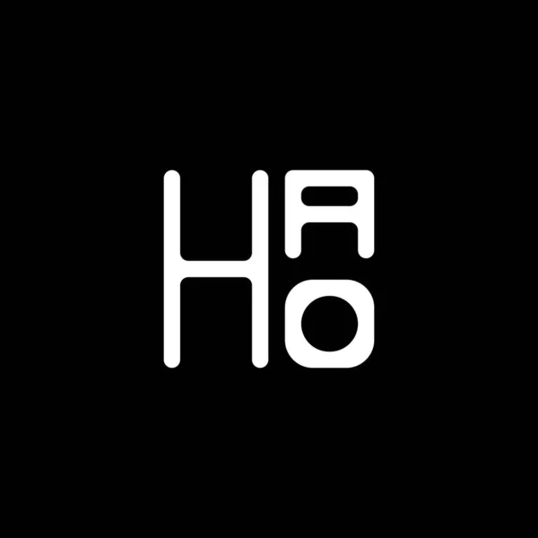 Hao Letter Logo Vector Design Hao Simple Modern Logo Hao — Stock Vector