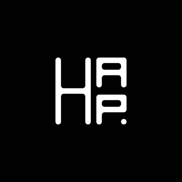 Hapレターロゴベクターデザイン Hapシンプルでモダンなロゴ Hap豪華なアルファベットデザイン — ストックベクタ