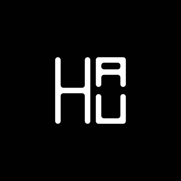 Hau Letter Logo Vector Design Hau Eenvoudig Modern Logo Hau — Stockvector