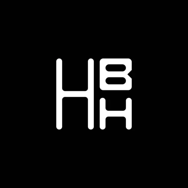 Logo Litery Hbh Wektor Projektu Hbh Proste Nowoczesne Logo Hbh — Wektor stockowy