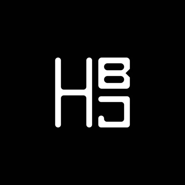 Hbjレターロゴベクターデザイン Hbjシンプルでモダンなロゴ Hbj 豪華なアルファベットデザイン — ストックベクタ