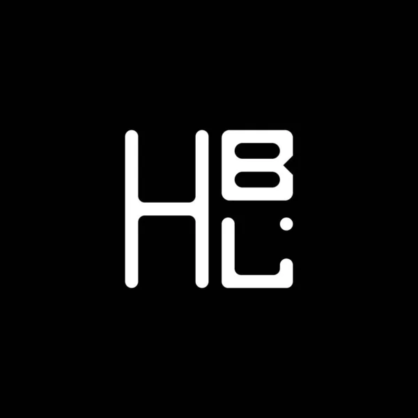 Hbl字母标识矢量设计 Hbl简单现代标识 Hbl豪华字母设计 — 图库矢量图片