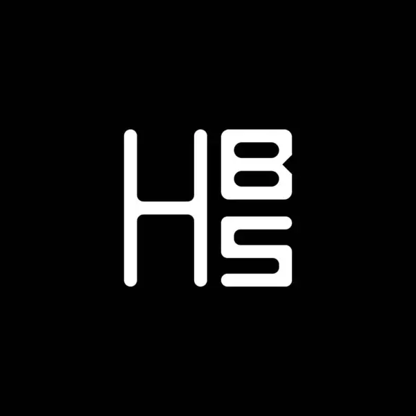 Návrh Vektoru Loga Hbs Jednoduché Moderní Logo Hbs Hbs Luxusní — Stockový vektor