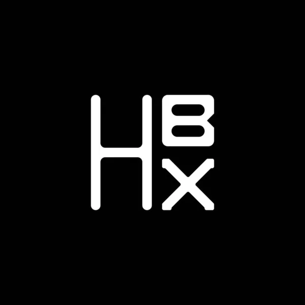 Diseño Del Vector Del Logotipo Letra Hbx Logotipo Simple Moderno — Archivo Imágenes Vectoriales