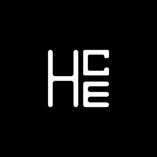 Векторный Дизайн Логотипа Hce Простой Современный Логотип Hce Роскошный Алфавит — стоковый вектор