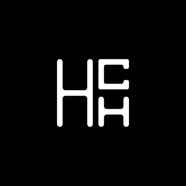 Hch Harfli Logo Vektör Tasarımı Basit Modern Hch Logosu Hch — Stok Vektör