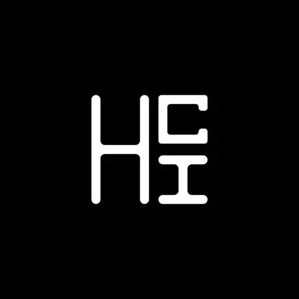 Diseño Del Vector Del Logotipo Letra Hci Logotipo Simple Moderno — Archivo Imágenes Vectoriales