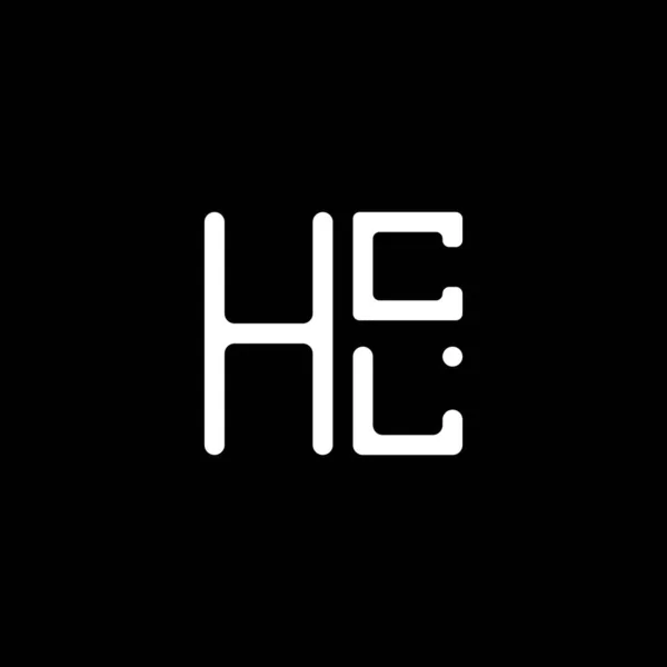Hcl Harf Logo Vektör Tasarımı Hcl Basit Modern Logo Hcl — Stok Vektör