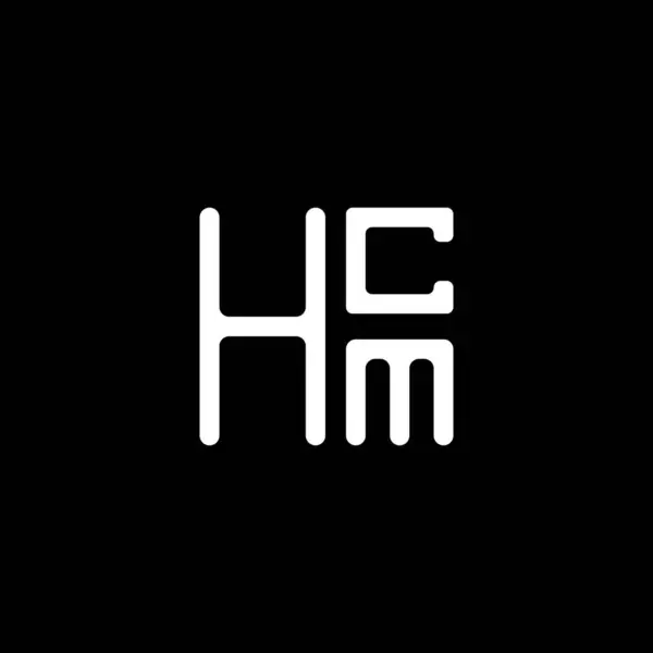 Hcm Kirjeen Logo Vektori Suunnittelu Hcm Yksinkertainen Moderni Logo Hcm — vektorikuva