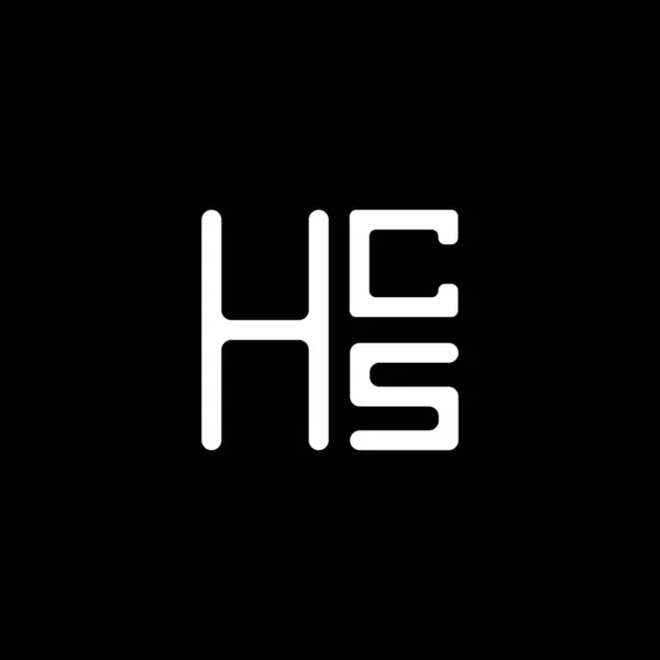 Hcs字母标识矢量设计 Hcs简单现代的标识 Hcs豪华字母设计 — 图库矢量图片