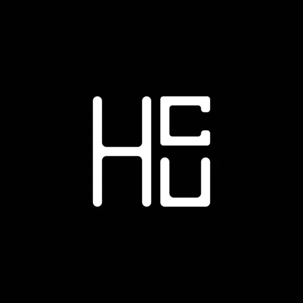 Hcu 디자인 Hcu 간단하고 현대적인 Hcu 호화스러운 알파벳 디자인 — 스톡 벡터