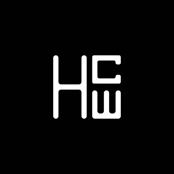 Hcw Brev Logotyp Vektor Design Hcw Enkel Och Modern Logotyp — Stock vektor