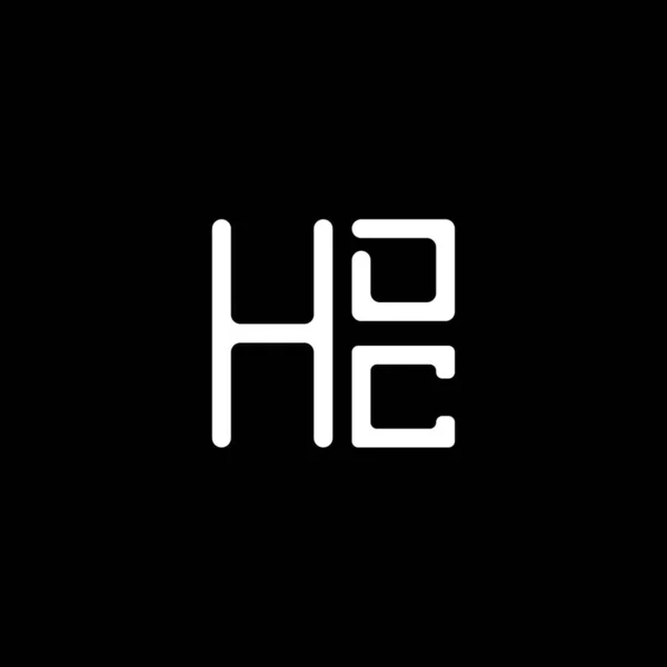 Hdc Letter Logo Vector Design Hdc Simple Modern Logo Hdc — Stock Vector