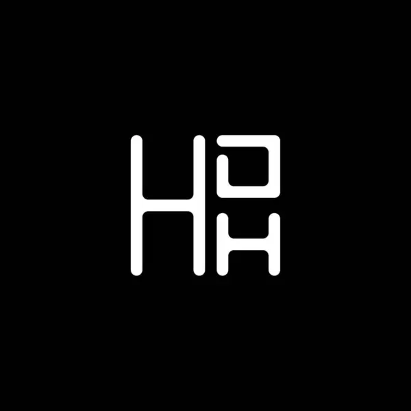 Hdh Harf Logo Vektör Tasarımı Hdh Basit Modern Logo Hdh — Stok Vektör