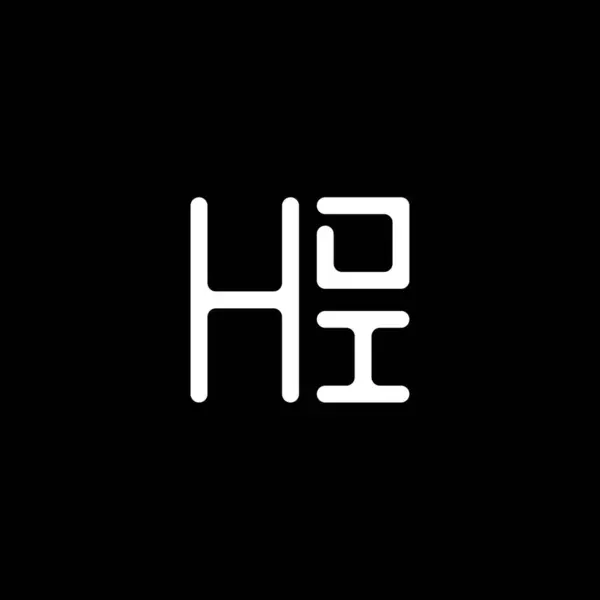 Векторный Дизайн Логотипа Hdi Простой Современный Логотип Hdi Роскошный Алфавит — стоковый вектор