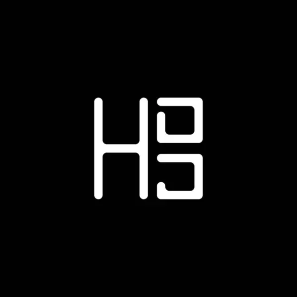Hdjレターロゴベクターデザイン Hdjシンプルでモダンなロゴ Hdj豪華なアルファベットデザイン — ストックベクタ