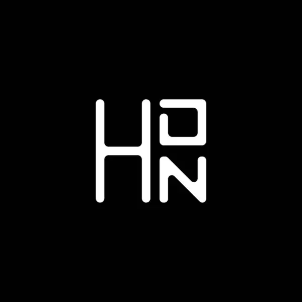 Hdn字母标识矢量设计 Hdn简单而现代的标识 Hdn豪华字母设计 — 图库矢量图片