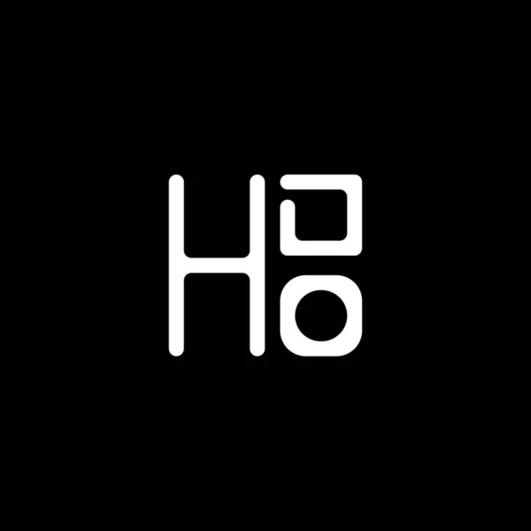 Hdo字母标识矢量设计 Hdo简单而现代的标识 Hdo豪华字母设计 — 图库矢量图片