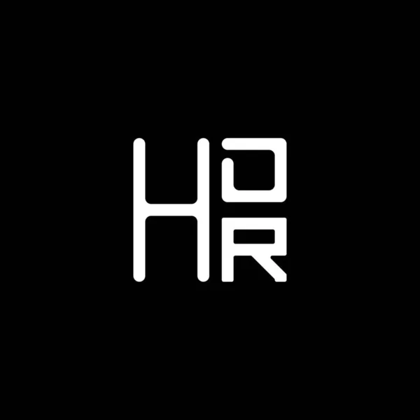 Hdr Letter Logo Vector Design Hdr Simple Modern Logo Hdr — Stock Vector