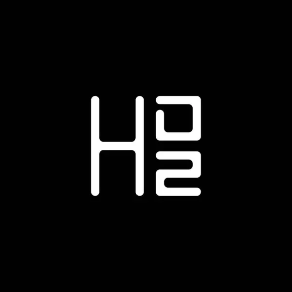 Hdz Letter Logo Vector Design Hdz Simple Modern Logo Hdz — Stock Vector