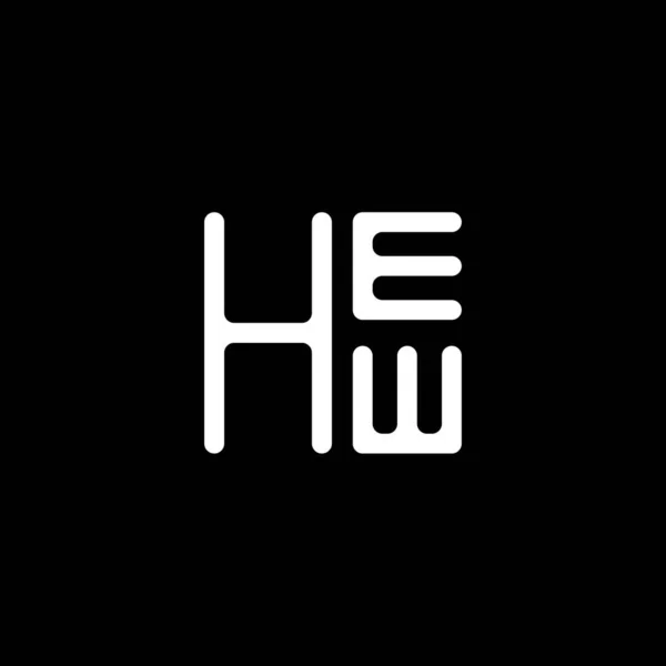 Hew Litera Logo Wektor Projektu Hew Proste Nowoczesne Logo Hew — Wektor stockowy