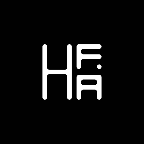 Diseño Del Vector Del Logotipo Letra Hfa Logotipo Simple Moderno — Archivo Imágenes Vectoriales