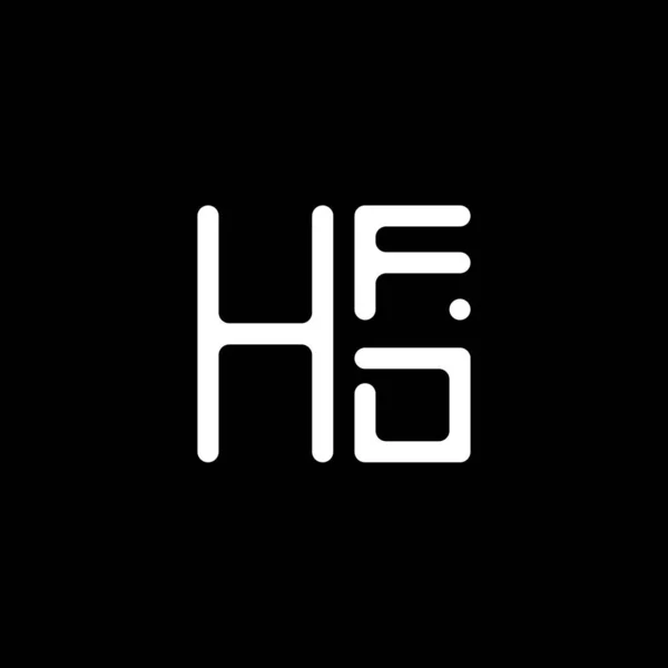 Hfd Lettre Logo Vectoriel Design Hfd Logo Simple Moderne Hfd — Image vectorielle