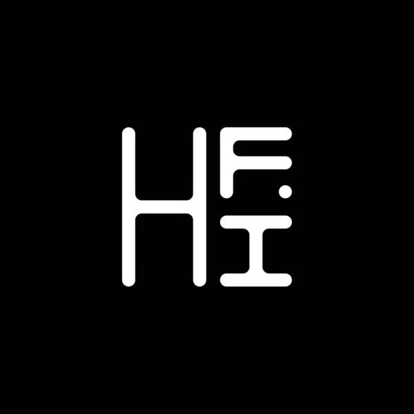 Hfi Літери Логотипу Векторний Дизайн Hfi Простий Сучасний Логотип Hfi — стоковий вектор
