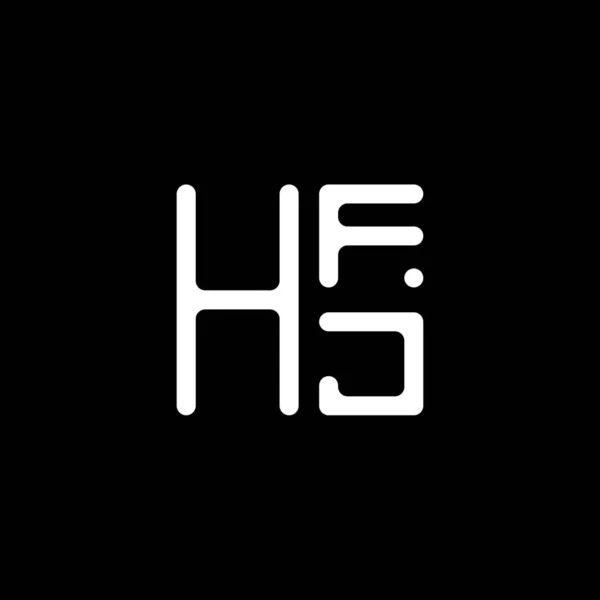 Hfjレターロゴベクターデザイン Hfjシンプルでモダンなロゴ Hfj 豪華なアルファベットデザイン — ストックベクタ
