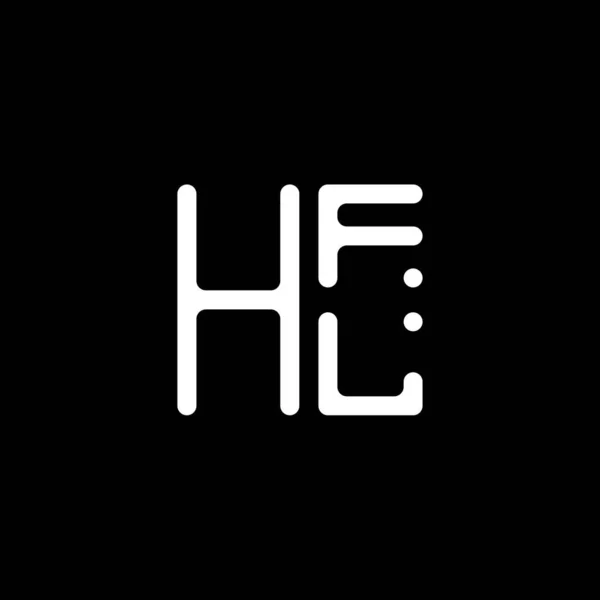 Hfl 디자인 Hfl 간단하고 현대적인 Hfl 호화스러운 알파벳 디자인 — 스톡 벡터