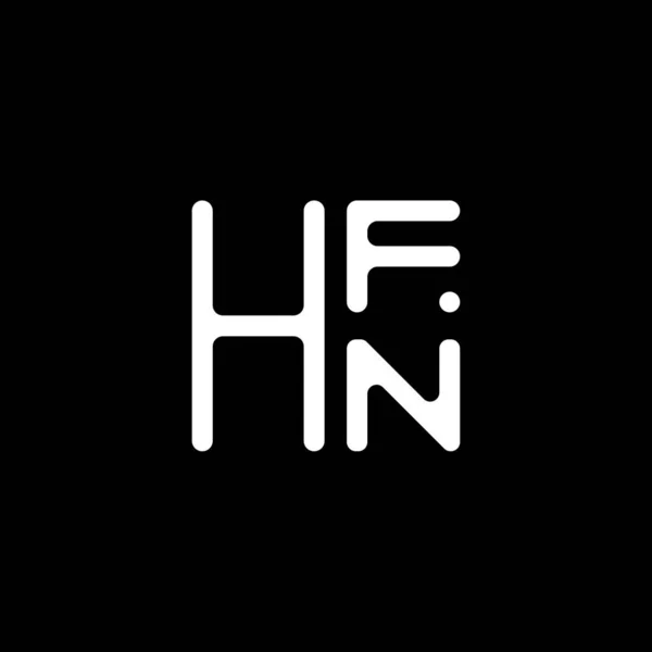 Hfn Lettre Logo Vectoriel Design Hfn Logo Simple Moderne Hfn — Image vectorielle