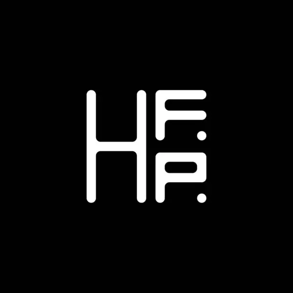 Logo Litery Hfp Wektor Projektu Hfp Proste Nowoczesne Logo Hfp — Wektor stockowy