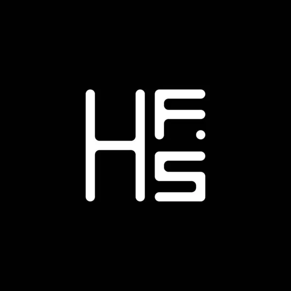 Conception Vectorielle Logo Lettre Hfs Logo Simple Moderne Hfs Hfs — Image vectorielle