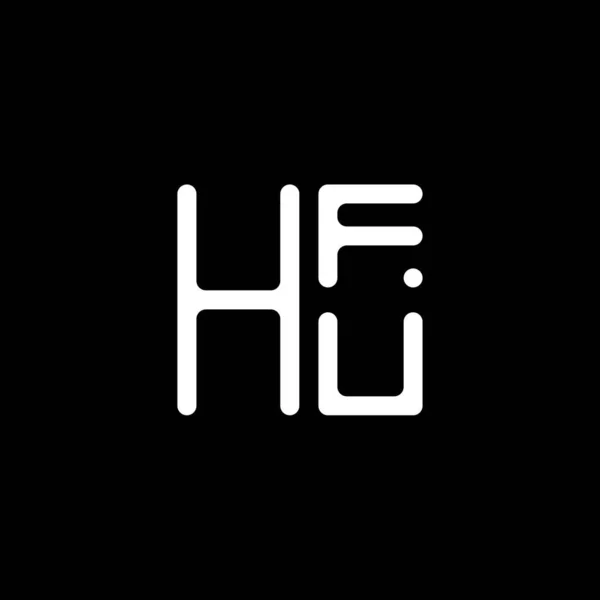 Векторный Логотип Hfu Простой Современный Логотип Hfu Роскошный Алфавит Хфу — стоковый вектор