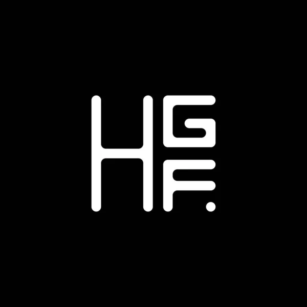 Vektorový Design Loga Hgf Jednoduché Moderní Logo Hgf Luxusní Design — Stockový vektor