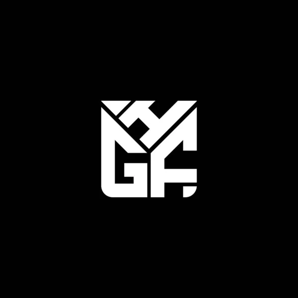 Векторный Дизайн Логотипа Hgf Простой Современный Логотип Hgf Hgf Роскошный — стоковый вектор