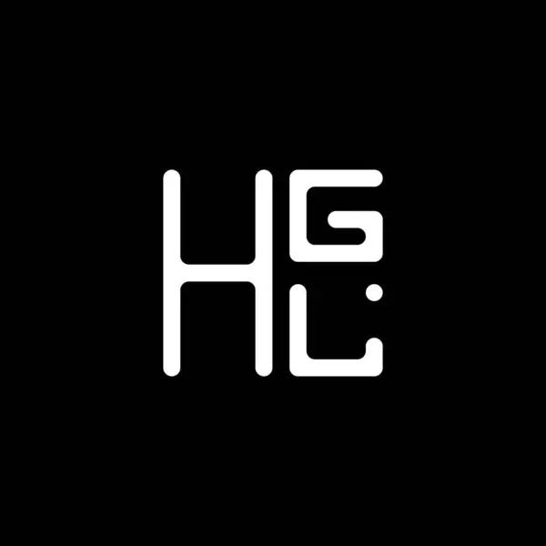 Hgl 디자인 Hgl 간단하고 현대적인 Hgl 고급스러운 알파벳 디자인 — 스톡 벡터
