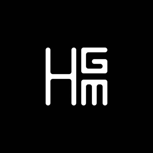 Hgm Літери Логотипу Векторний Дизайн Hgm Простий Сучасний Логотип Hgm — стоковий вектор