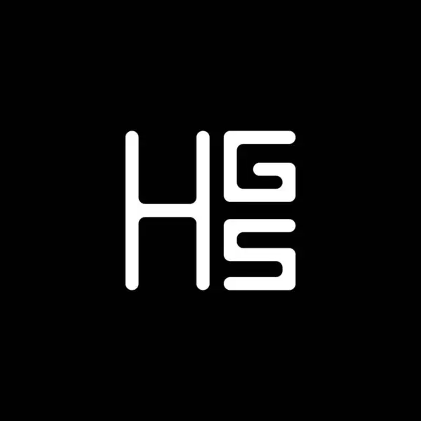 Hgs字母标识矢量设计 Hgs简单而现代的标识 Hgs豪华字母设计 — 图库矢量图片