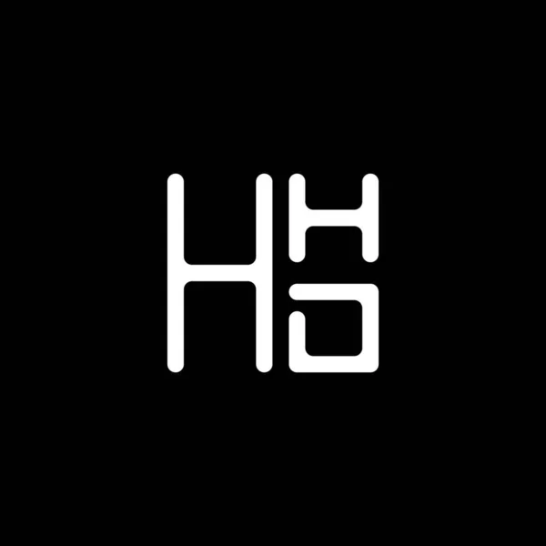 Hhd Harf Logo Vektör Tasarımı Hhd Basit Modern Logo Hhd — Stok Vektör