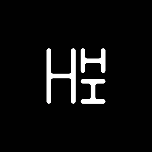 Hhi Brev Logotyp Vektor Design Hhi Enkel Och Modern Logotyp — Stock vektor