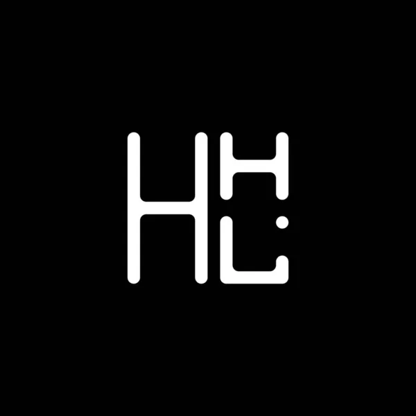 Hhl Brev Logo Vektor Design Hhl Enkel Moderne Logo Hhl – stockvektor