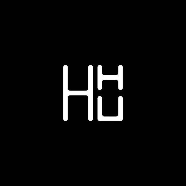 Hhu字母标识矢量设计 Hhu简单而现代的标识 Hhu豪华字母设计 — 图库矢量图片